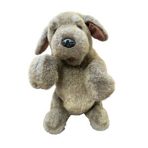 Folkmanis‎ Dog Puppet Brown Plush Stuffed Animal Hand Puppet